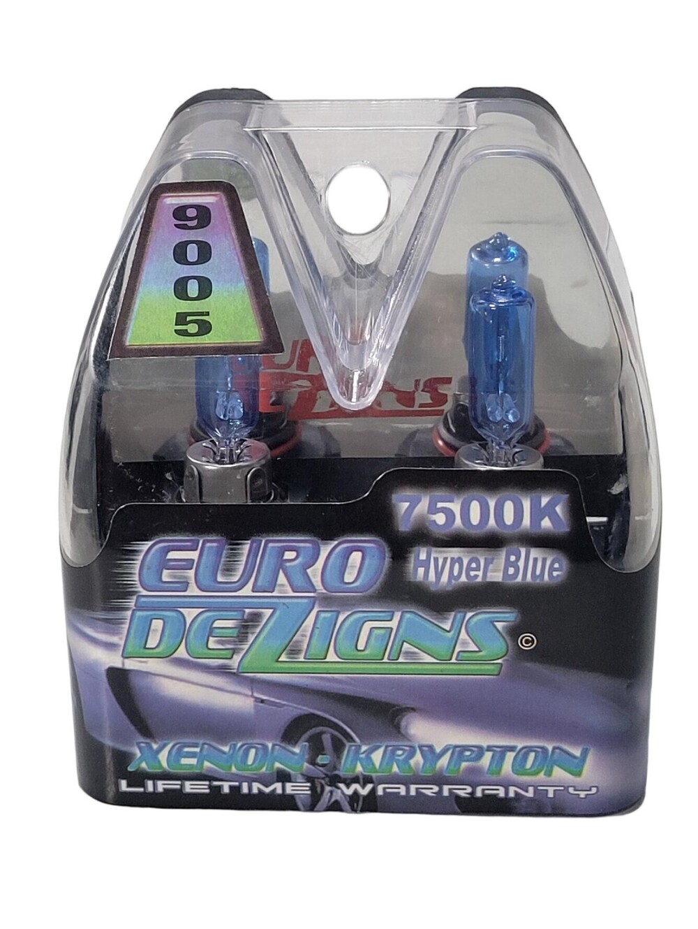 Euro Dezigns 7500k Hyper Blue Xenon Krypton 9005 Pack Of 2